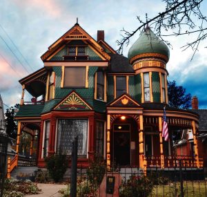 The Andrew J. Warner House in Ogden, Utah is a classic Queen Anne Victorian