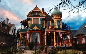 The Andrew J. Warner house, a classic Queen Anne Victorian