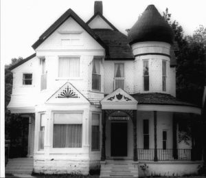 Andrew J. Warner House in the dreary years (1977 here)