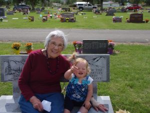 My mom and daughter on Memorial Day