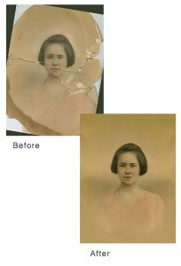 photo restoration example