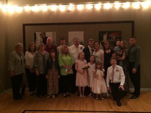 Family reunions and family vacations are a perfect time to make memories and tell stories. Photo of Rachel Trotter's family at her son's wedding reception in Texas. 