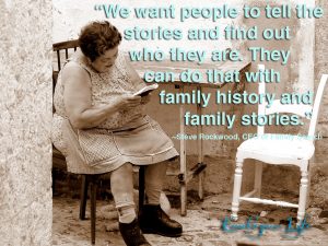 We want people to tell the stories and find out who they are. They can do that with family history and family stories. - Steve Rockwood, CEO of FamilySearch