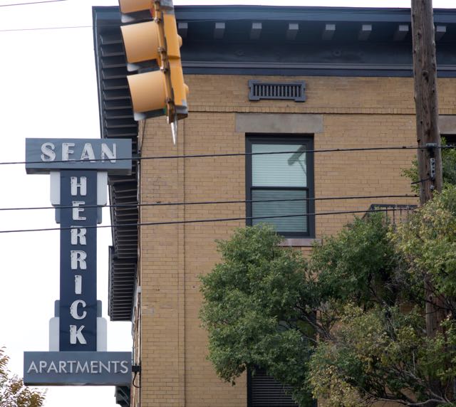 Sean Herrick Apartments sign on 25th Street in Ogden Utah