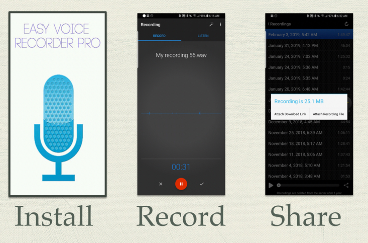 Which voice recorder will best capture my parents' oral history?, Technology