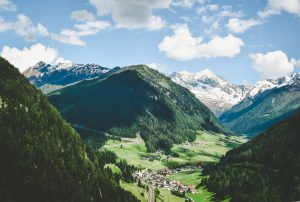 Village at the base of mountains in Austria similar to where the Sound of Music took place. This article maps the story structure of the Sound of Music. Photo by Jace & Afsoon on Unsplash.